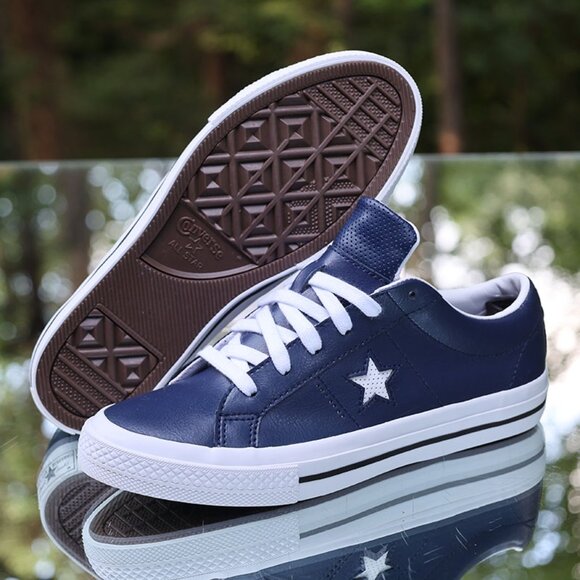 Converse One Star Perforated leather Blue - Picture 6 of 13